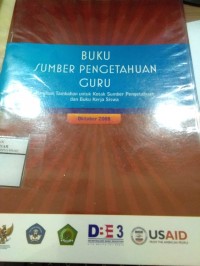 Buku Sumber Pengetahuan Guru